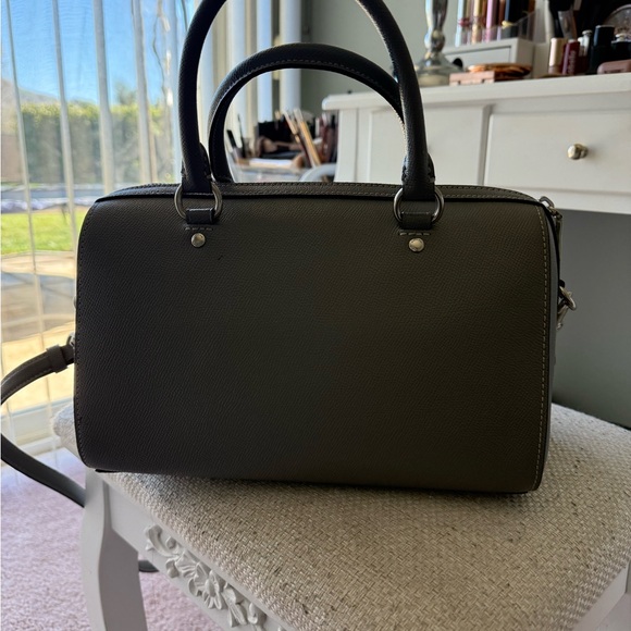 Coach Rowan Gray Leather Gray Bag - Picture 10 of 16